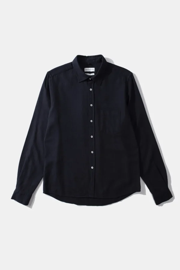 Edmmond Studios Adam Shirt Plain Navy | Men Shirts