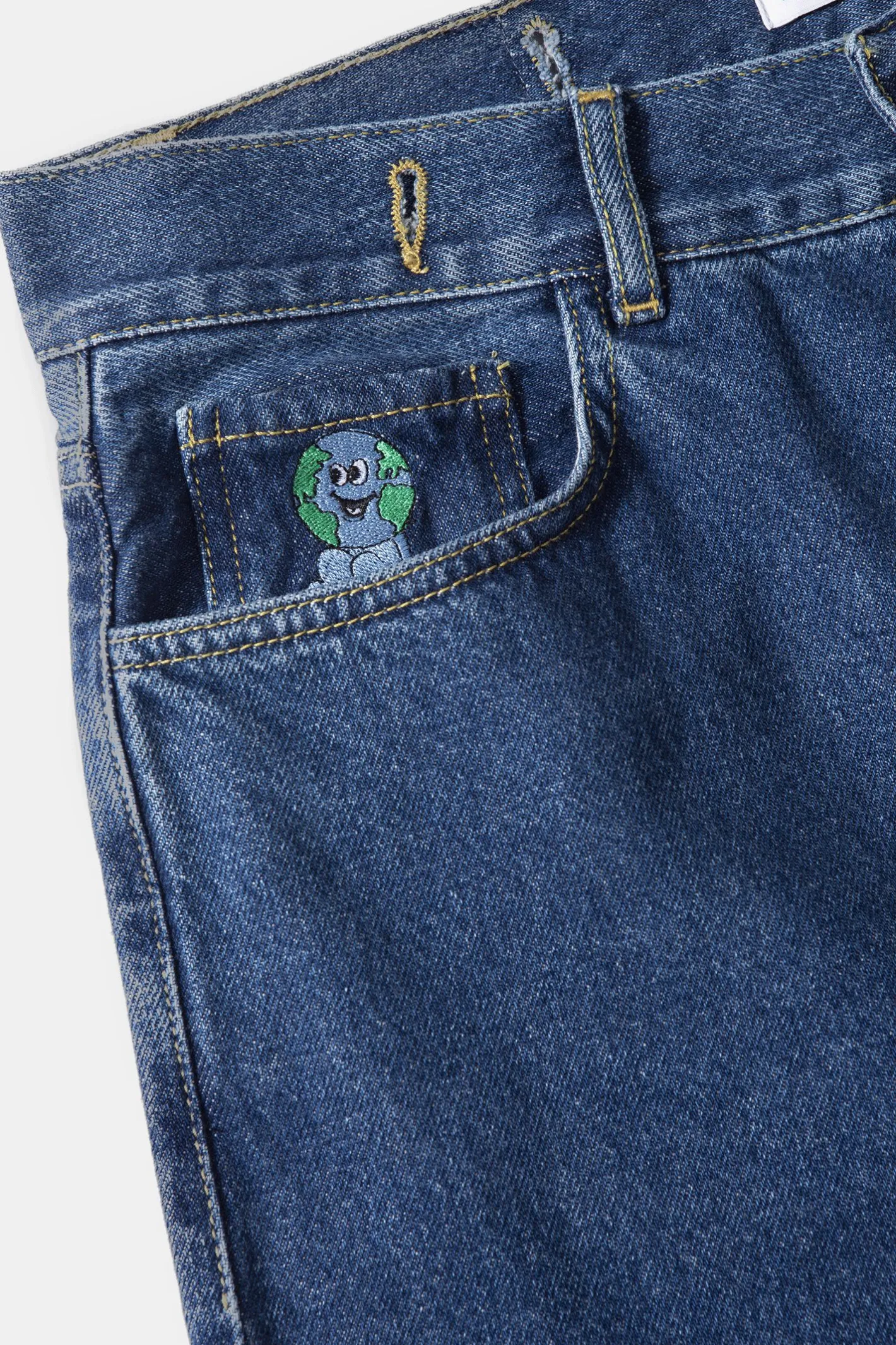 Edmmond Studios Avail Pants Denim Plain Bleach | Men Trousers