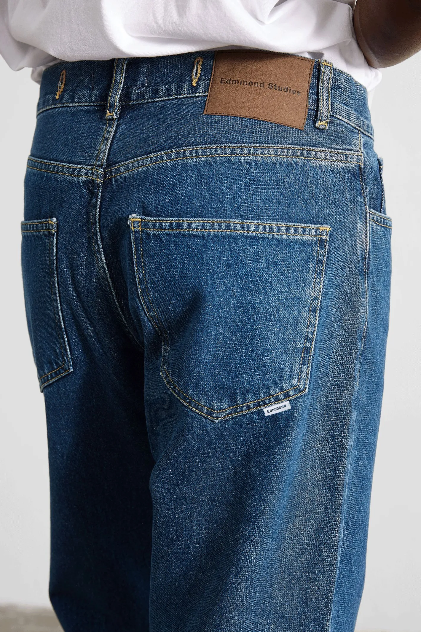 Edmmond Studios Avail Pants Denim Plain Bleach | Men Trousers