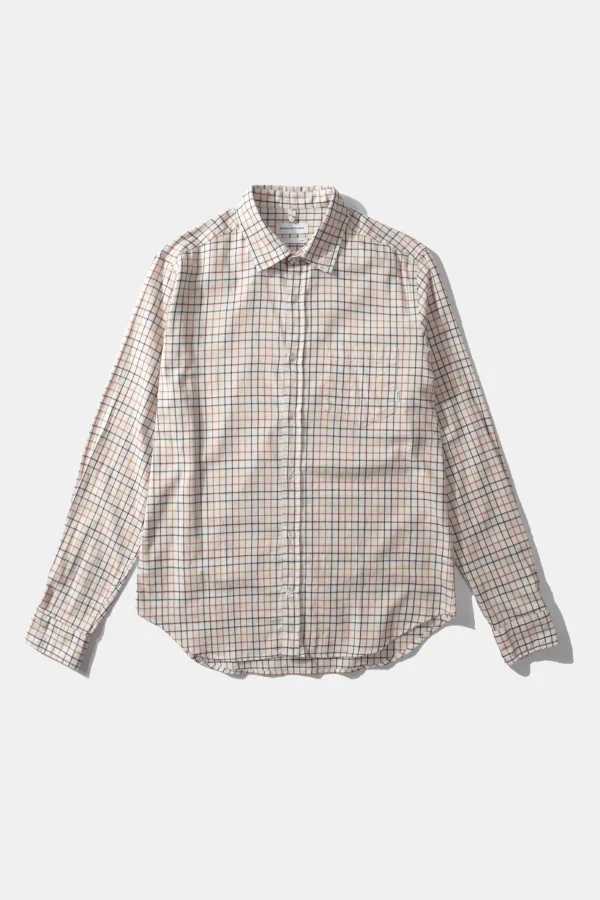 Edmmond Studios Blend Shirt Plain Beige | Men Shirts