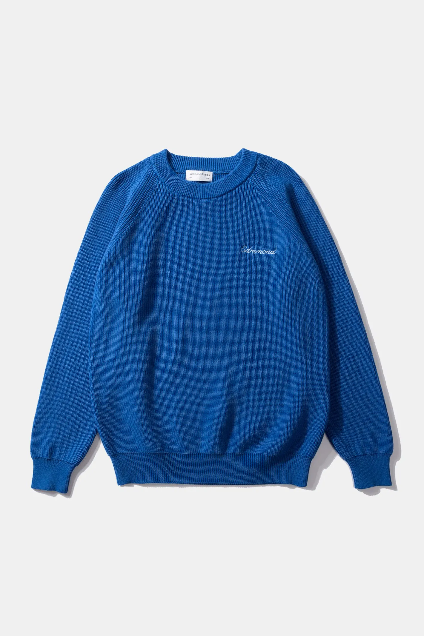 Edmmond Studios Canale Sweater Plain Blue | Men Knitwear