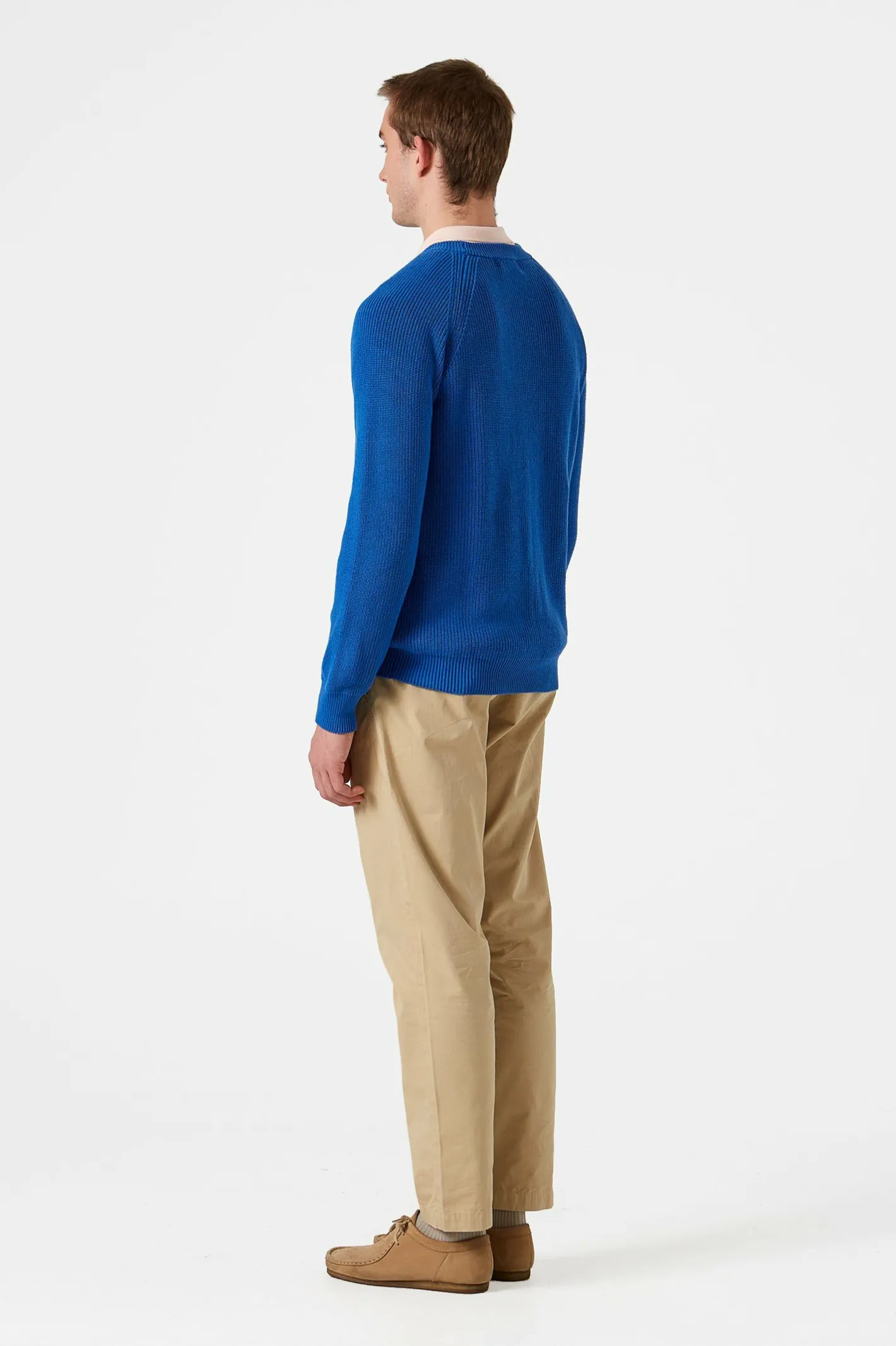 Edmmond Studios Canale Sweater Plain Blue | Men Knitwear