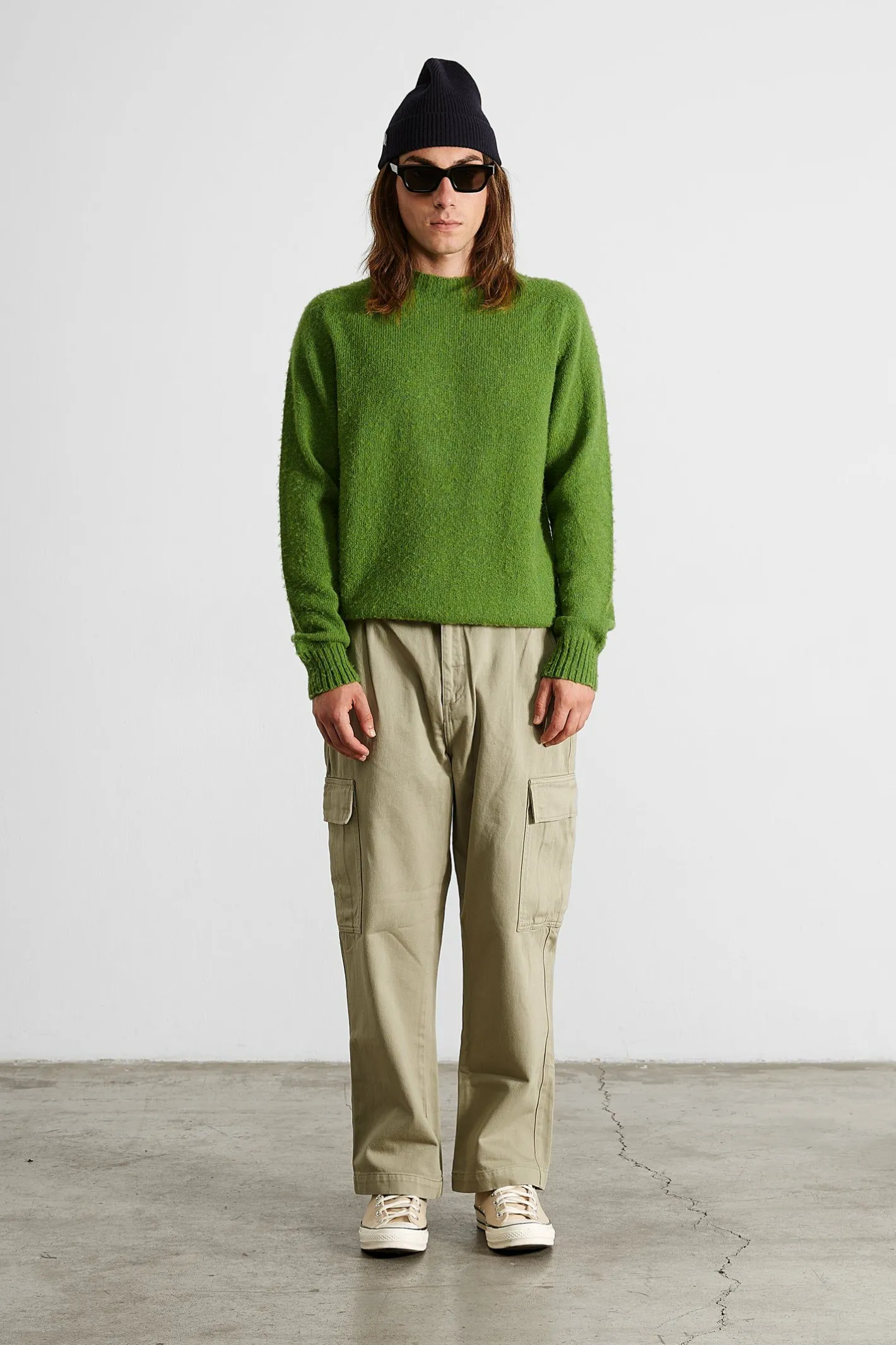 Edmmond Studios Cargo Pants Plain Khaki | Men Trousers
