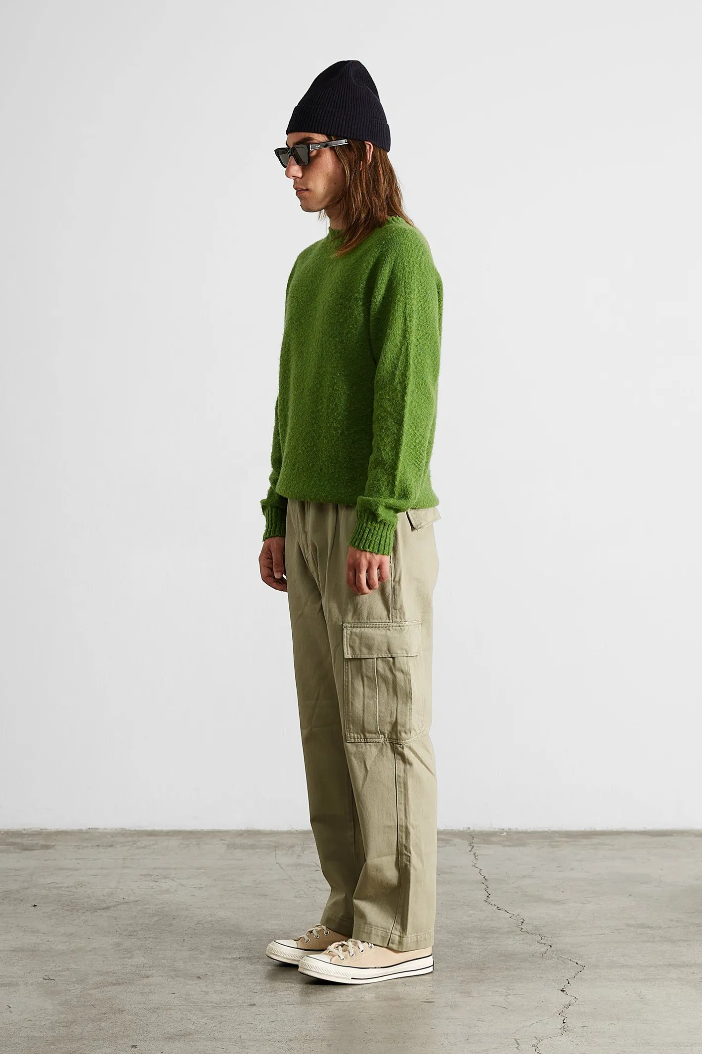 Edmmond Studios Cargo Pants Plain Khaki | Men Trousers