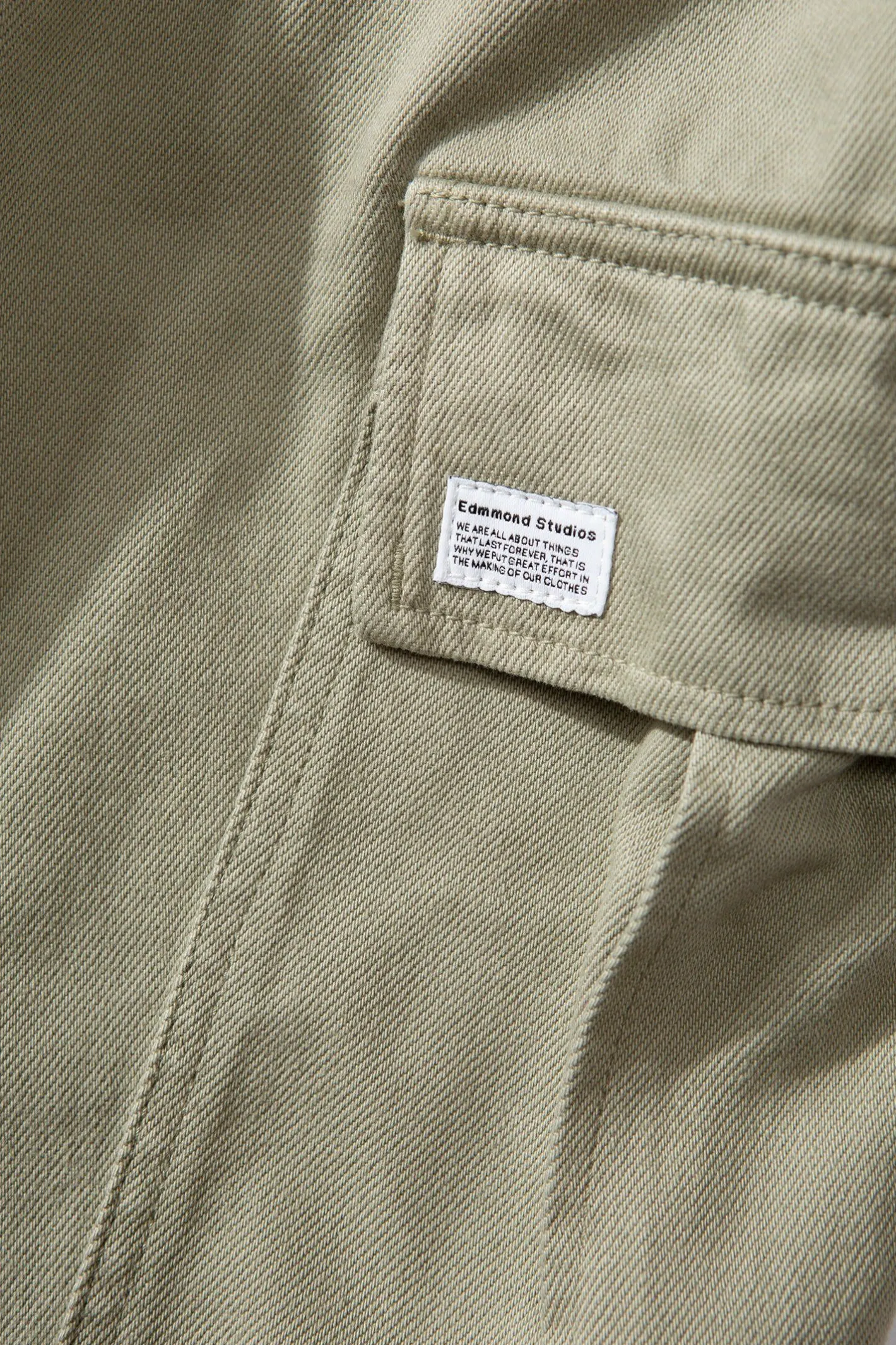 Edmmond Studios Cargo Pants Plain Khaki | Men Trousers