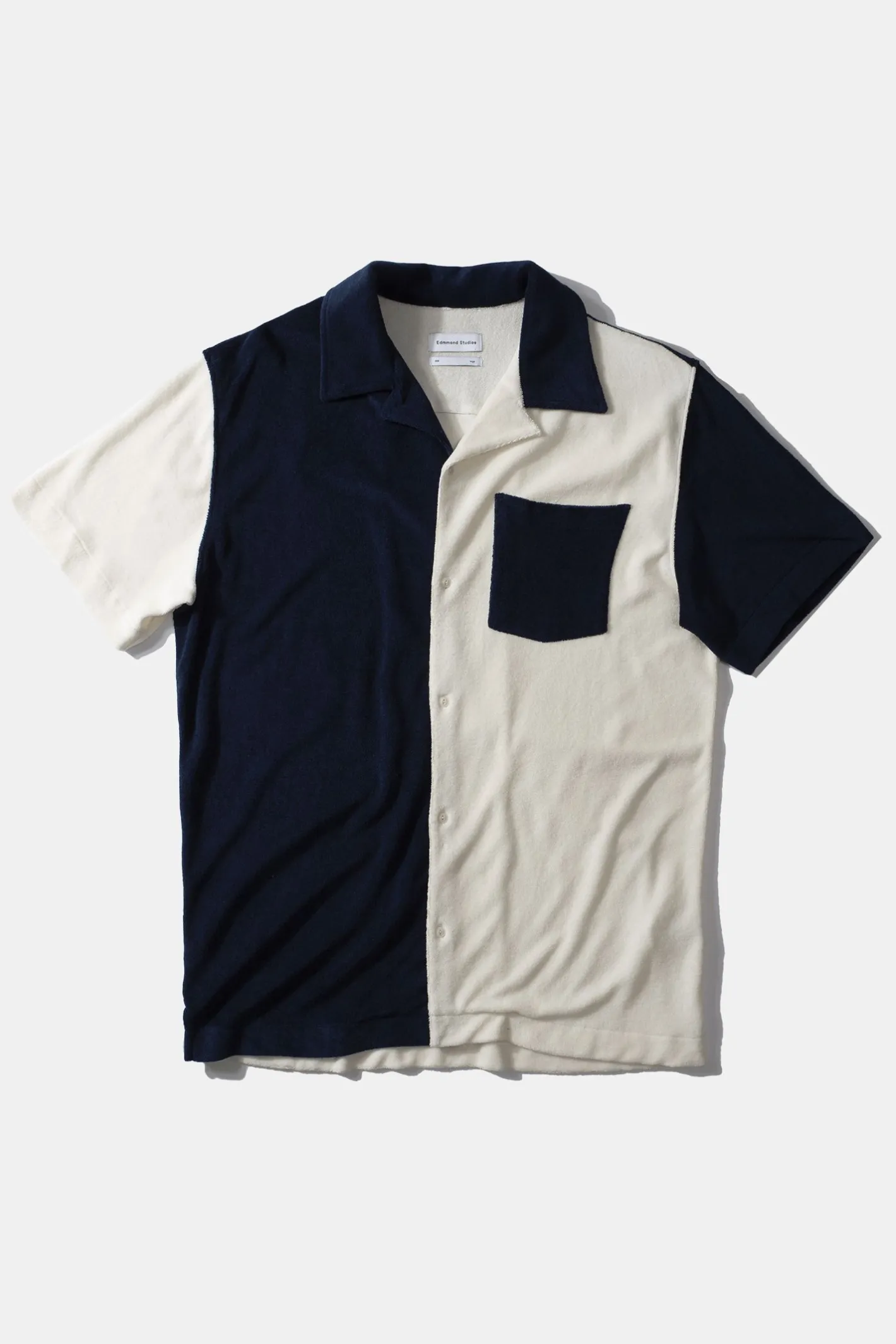 Edmmond Studios Colour Block Terry Shirt | Men Shirts