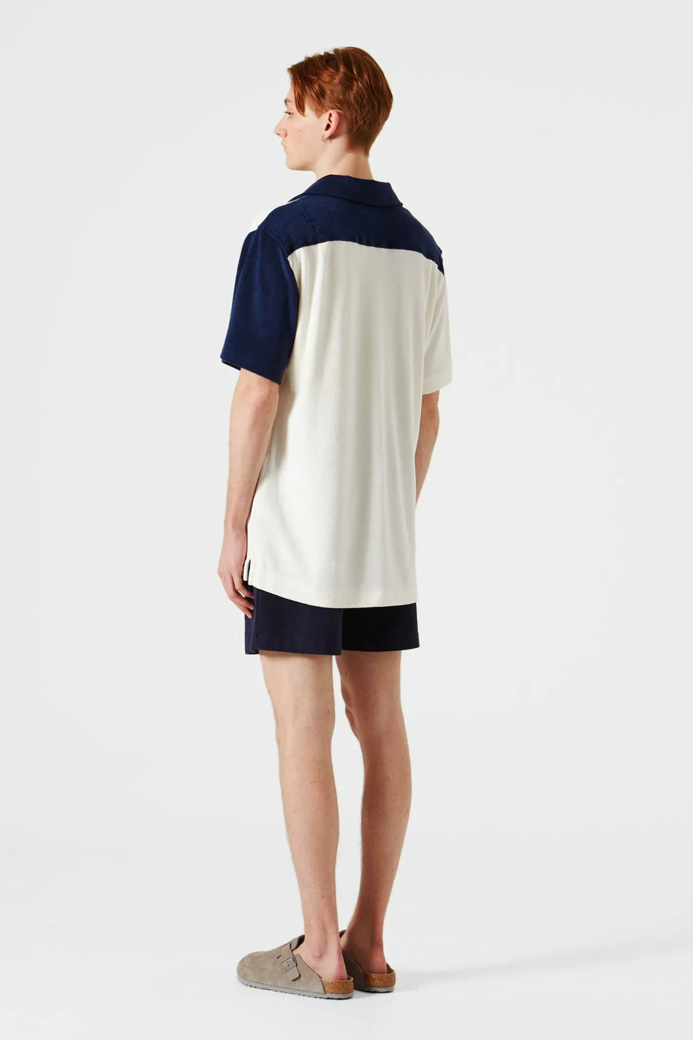 Edmmond Studios Colour Block Terry Shirt | Men Shirts