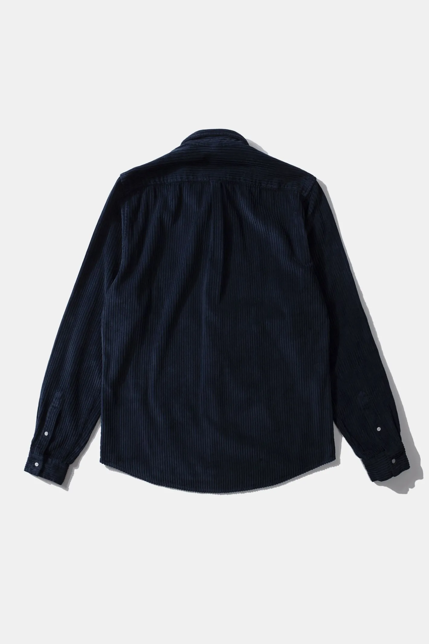 Edmmond Studios Cord Shirt Plain Navy | Men Shirts