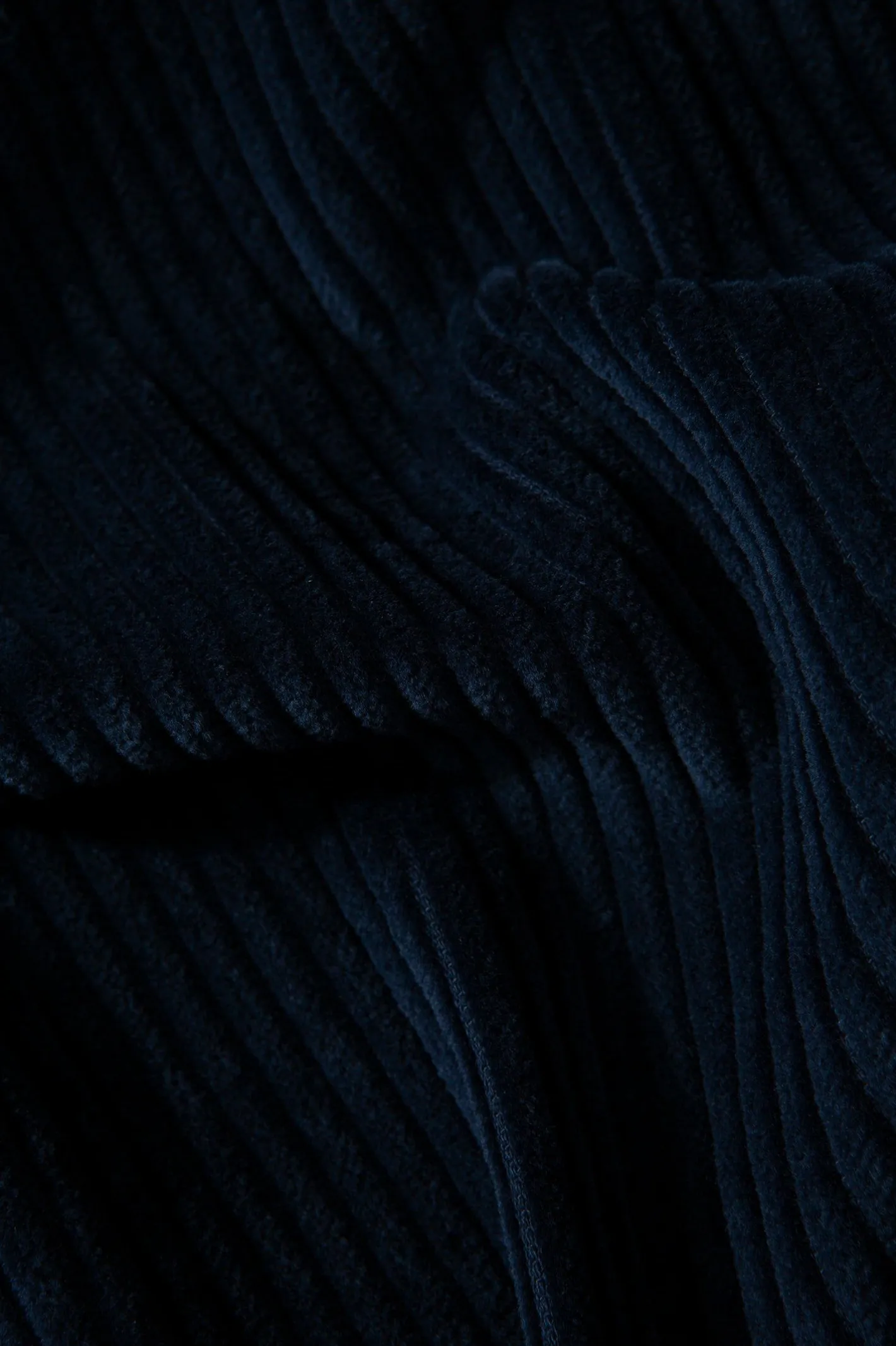 Edmmond Studios Cord Shirt Plain Navy | Men Shirts
