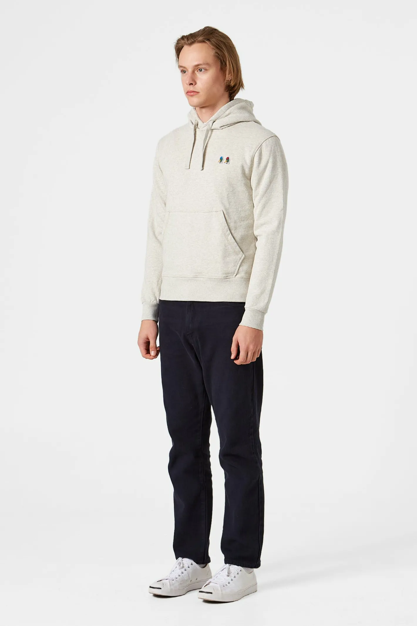 Edmmond Studios Duck Head Special Hoodie Grey Melange | Men Sweatshirts