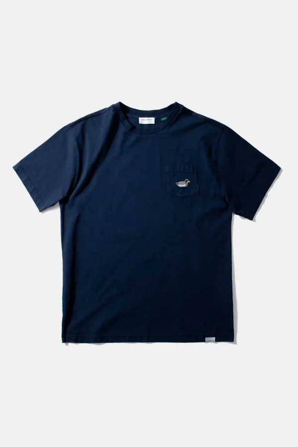Edmmond Studios Duck Patch Plain Navy | Men T-Shirts