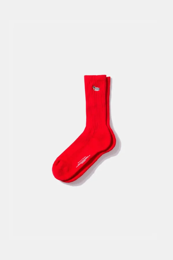 Edmmond Studios Duck Socks Plain Red | Men Accessories