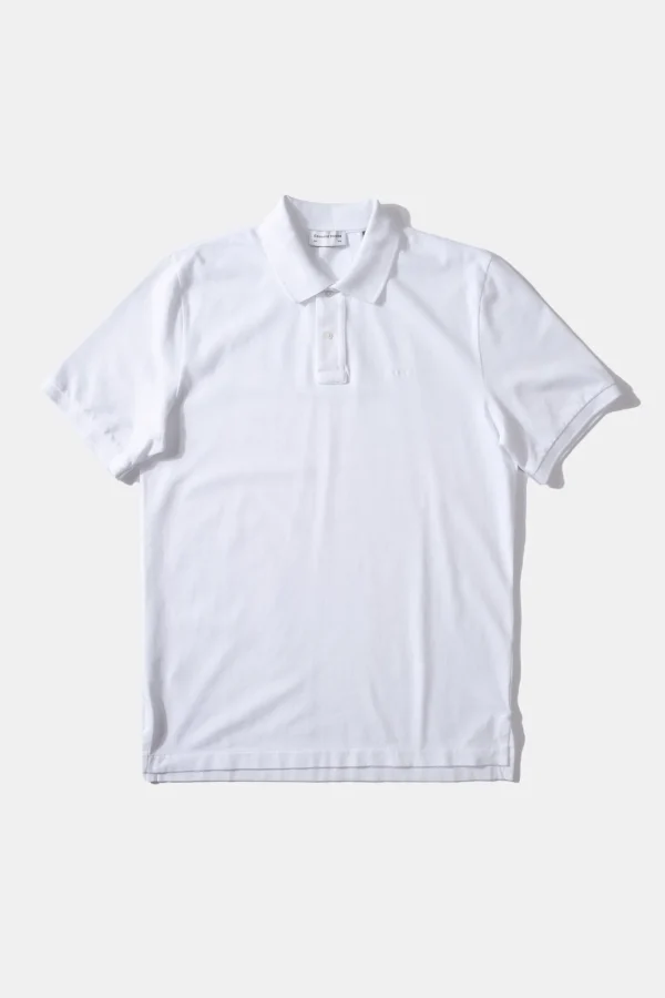 Edmmond Studios Ferry Polo Plain White | Men Polos