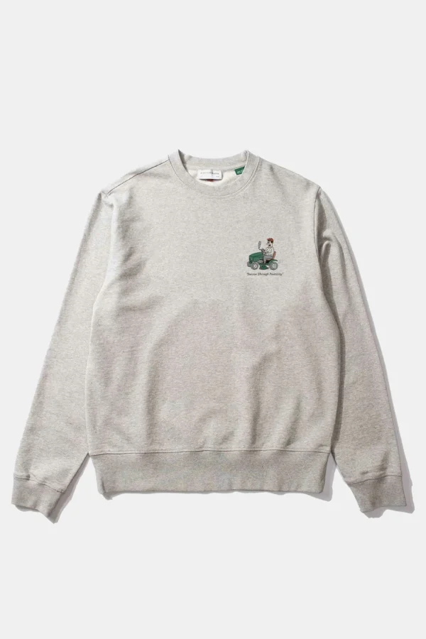 Edmmond Studios Good Day Sw Plain Grey Melange | Men Sweatshirts