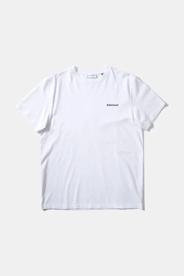 Edmmond Studios Mini Logo Plain White | Men T-Shirts
