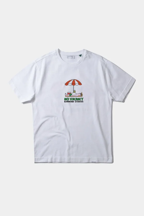 Edmmond Studios No Vacancy Umbrella Plain White | Men T-Shirts