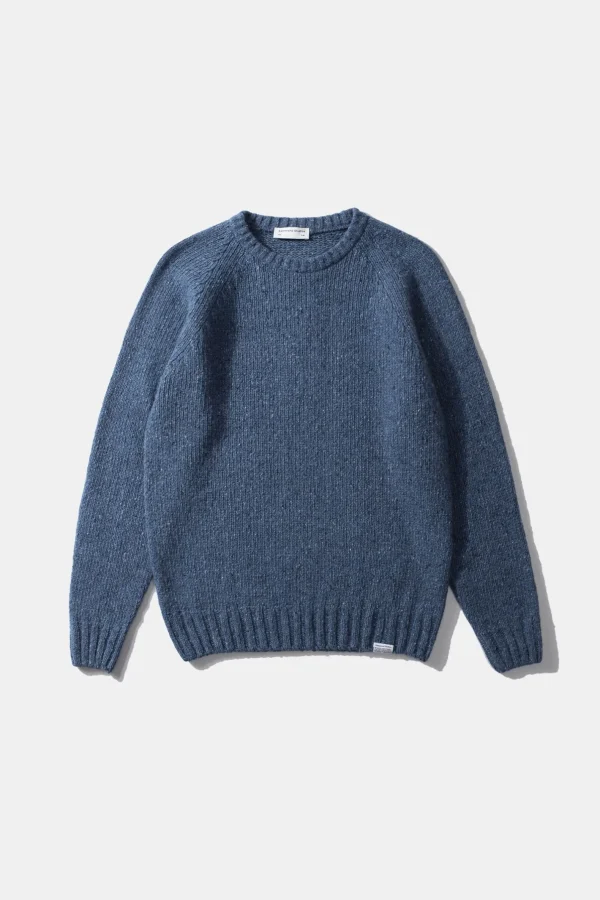 Edmmond Studios Paris Sweater Plain Steel | Men Knitwear