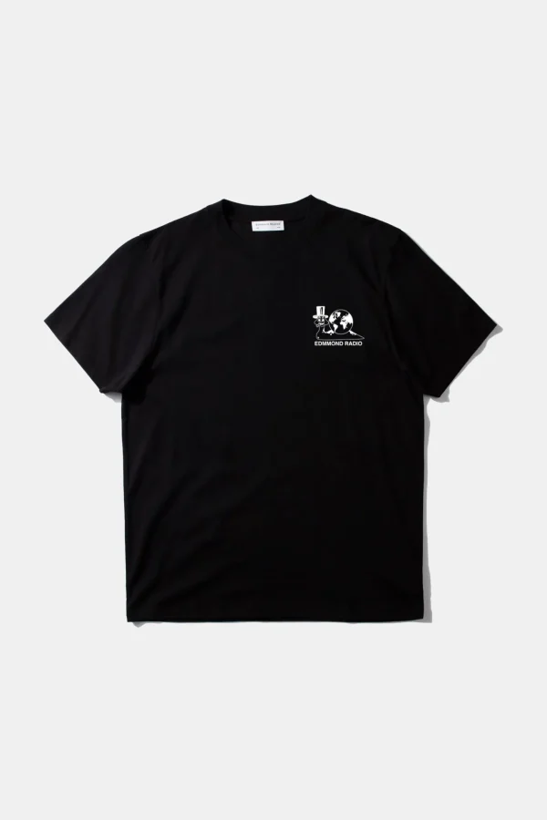 Edmmond Studios Slow Rythms Plain Black | Men T-Shirts