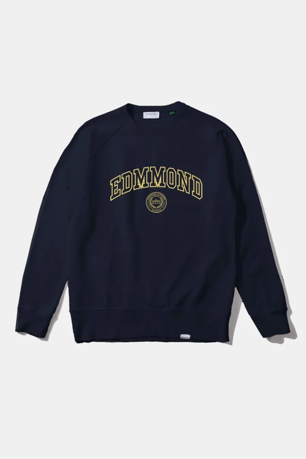 Edmmond Studios Stamp Plain Navy | Men Sweatshirts