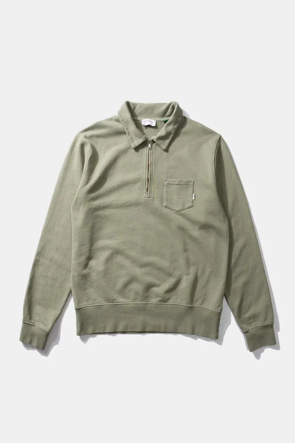 Edmmond Studios Temple Sw Plain Olive | Men Sweatshirts