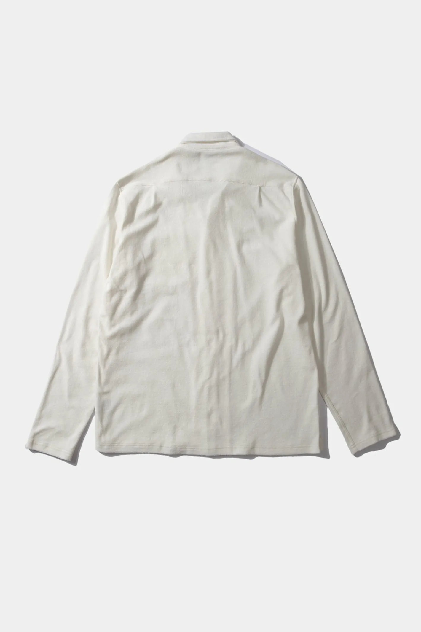 Edmmond Studios Terry Long Shirt Plain Off White | Men Shirts