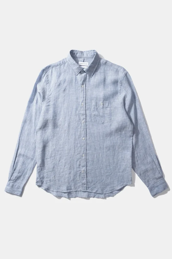 Edmmond Studios Thick Stripes Linen | Men Shirts