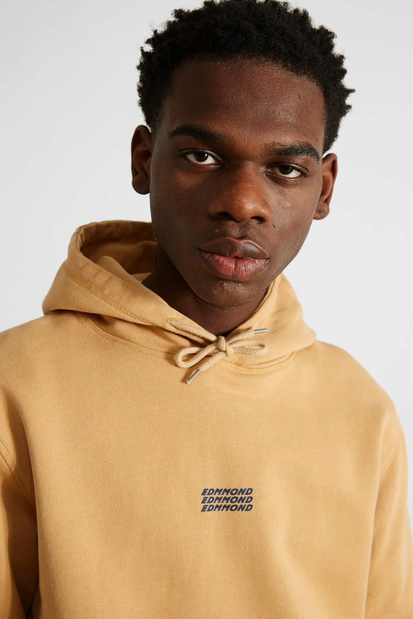 Edmmond Studios Velo Hoodie Plain Caramel | Men Sweatshirts