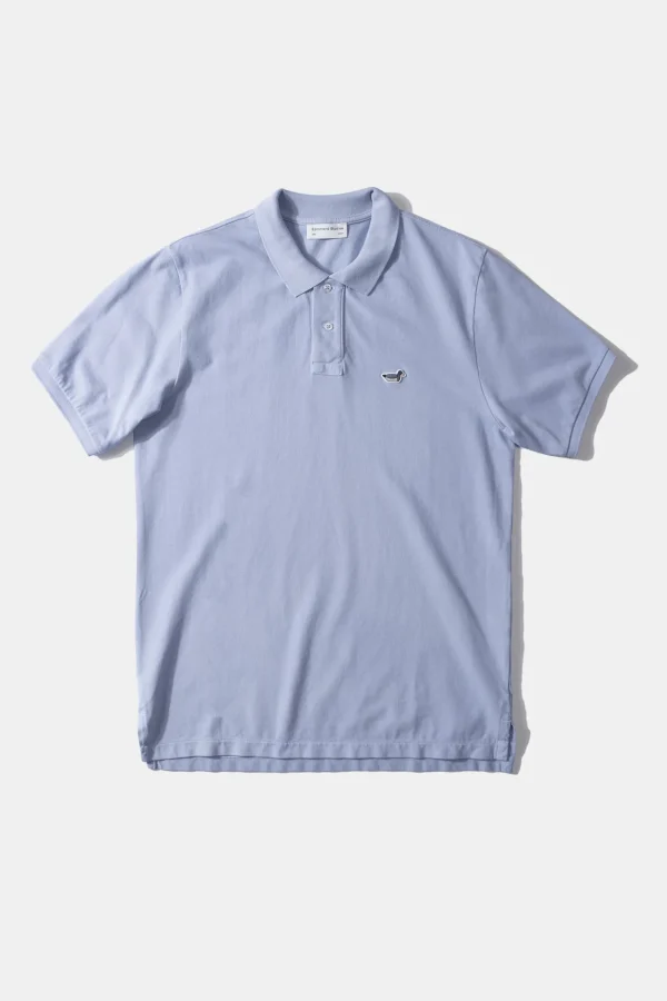 Edmmond Studios Wilson Polo Plain Light Blue | Men Polos