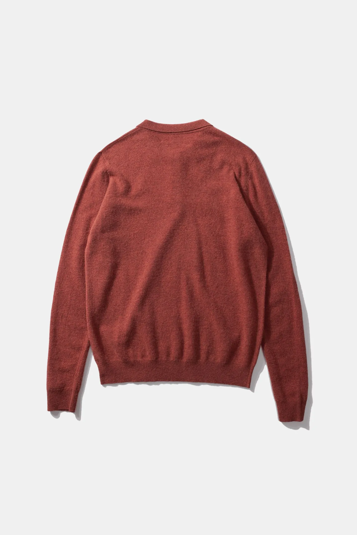Edmmond Studios Wool Polo Plain Copper | Men Knitwear