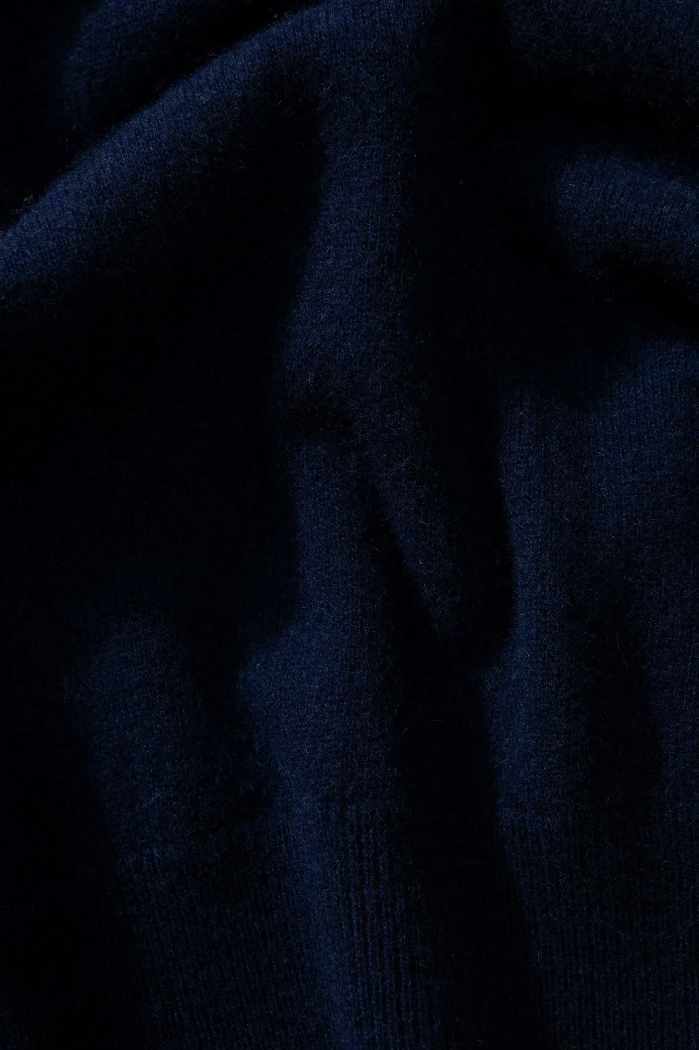 Edmmond Studios Wool Polo Plain Navy | Men Knitwear